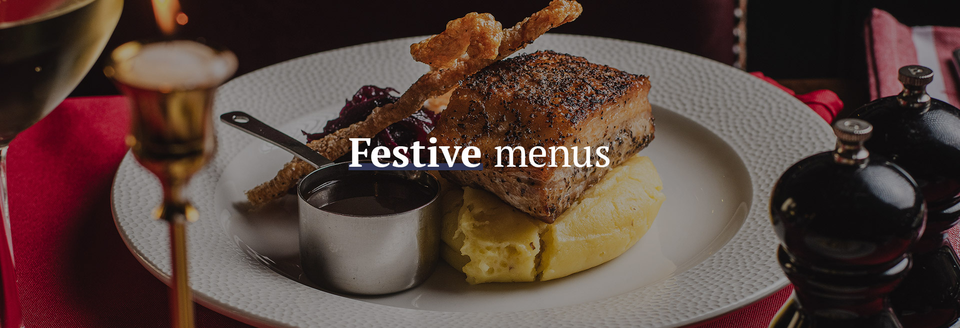 Christmas menu at The Goat