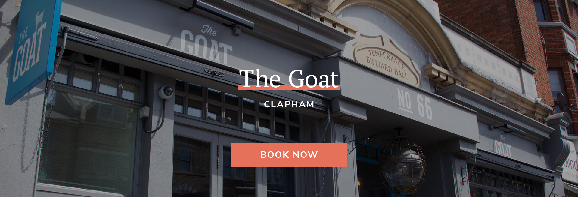 Enjoy a meal at your local pub at The Goat in London