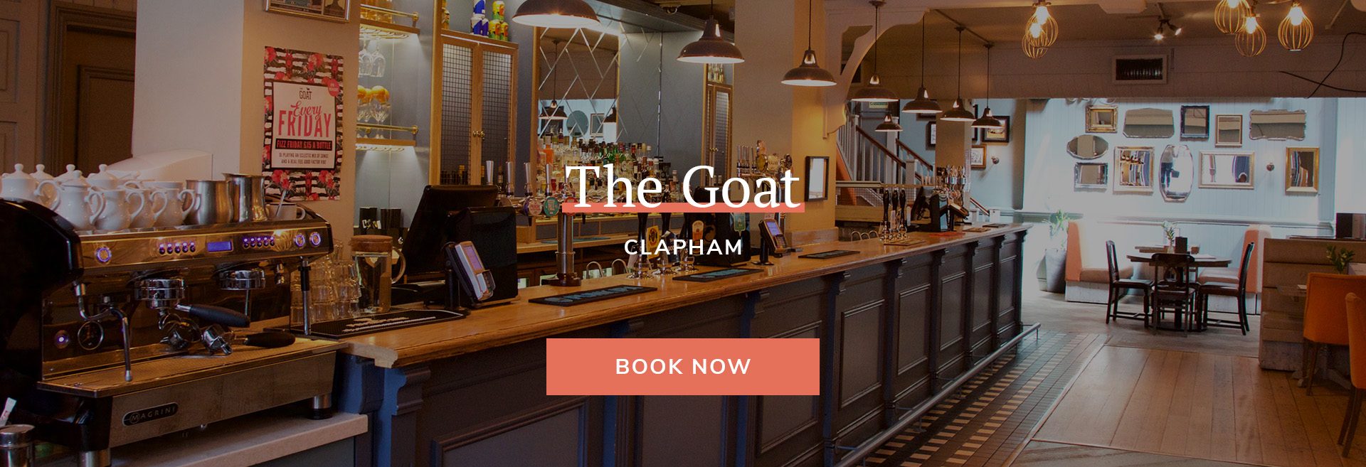 Come down to your local pub at The Goat in London